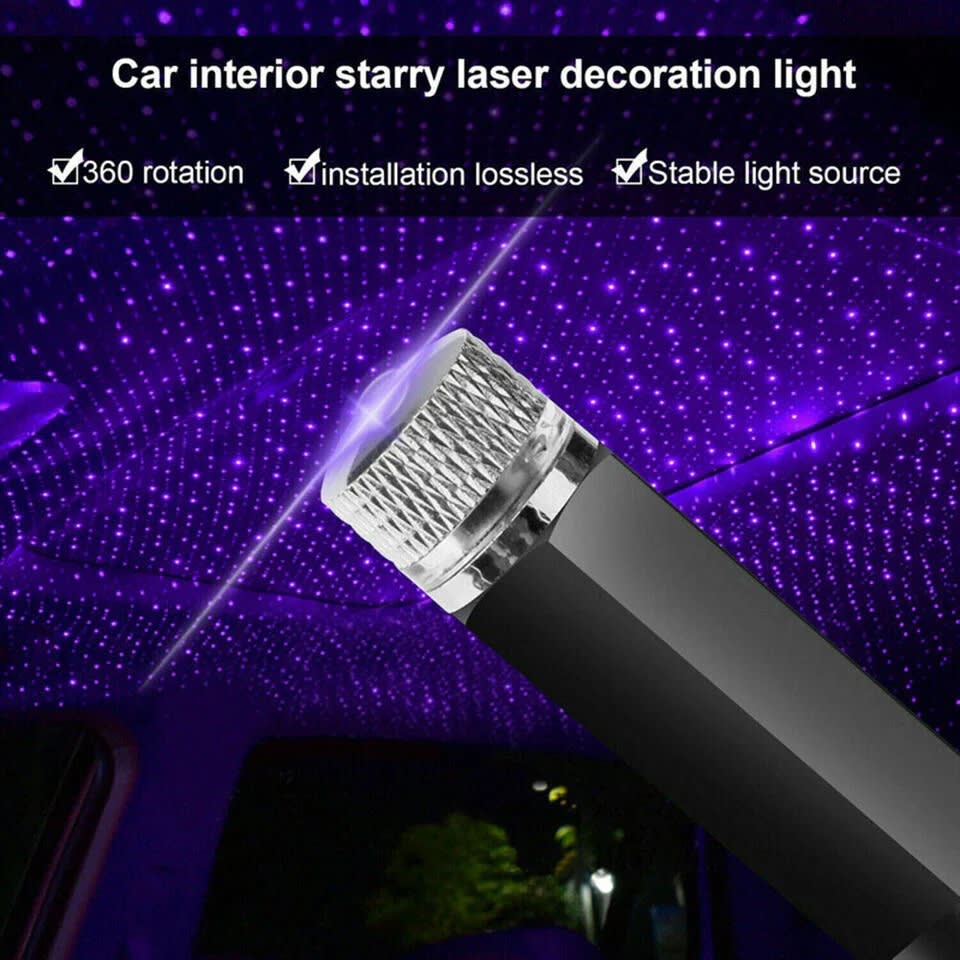 Mini USB Car Star Light | LED Roof Atmosphere Light | Plug & Play Interior Ambient Light for Car 6