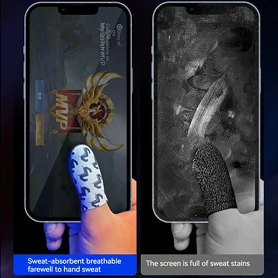 MEMO Gaming Finger Sleeves | Ultra-Thin Mobile Gaming Finger Covers | Sweat-Proof & High Sensitivity 4