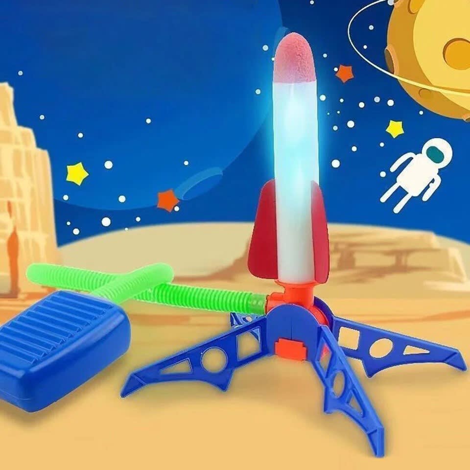 Catapult Airplane Launcher Gun | Foam Glider Plane Toy Set | Outdoor Flying Launcher for Kids 6