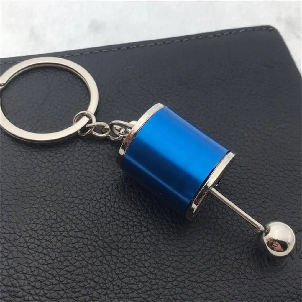 3D Gear Knob Keychain | Mini Manual Gear Shift Key Ring | Car Lover Metal Keychain Gift 3