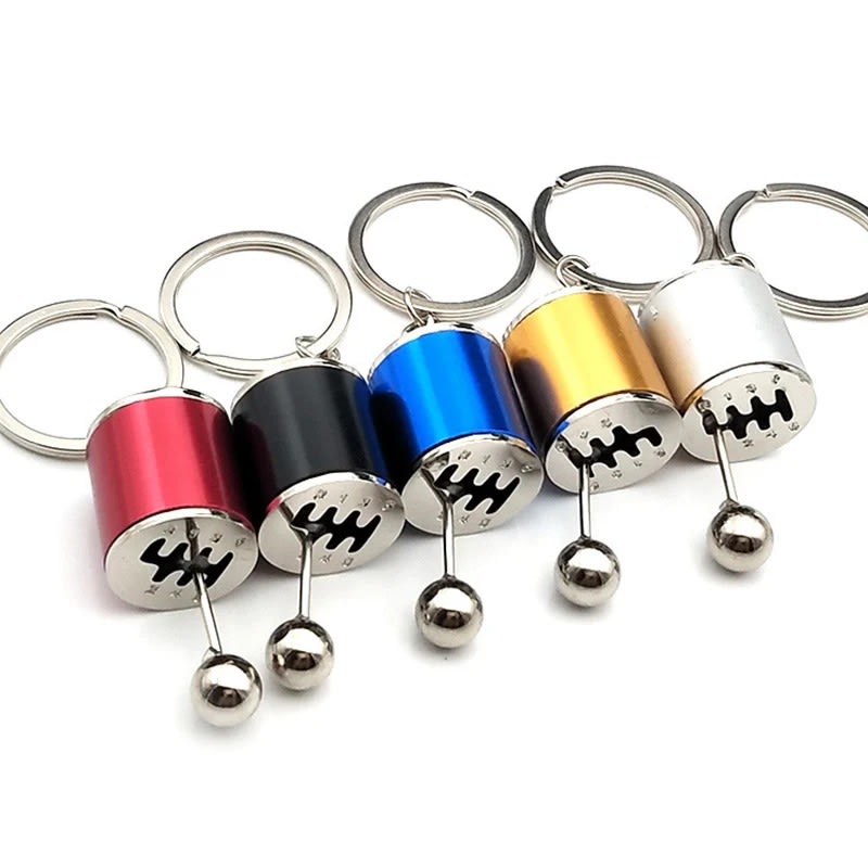3D Gear Knob Keychain | Mini Manual Gear Shift Key Ring | Car Lover Metal Keychain Gift 4