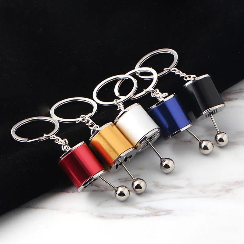 3D Gear Knob Keychain | Mini Manual Gear Shift Key Ring | Car Lover Metal Keychain Gift 7