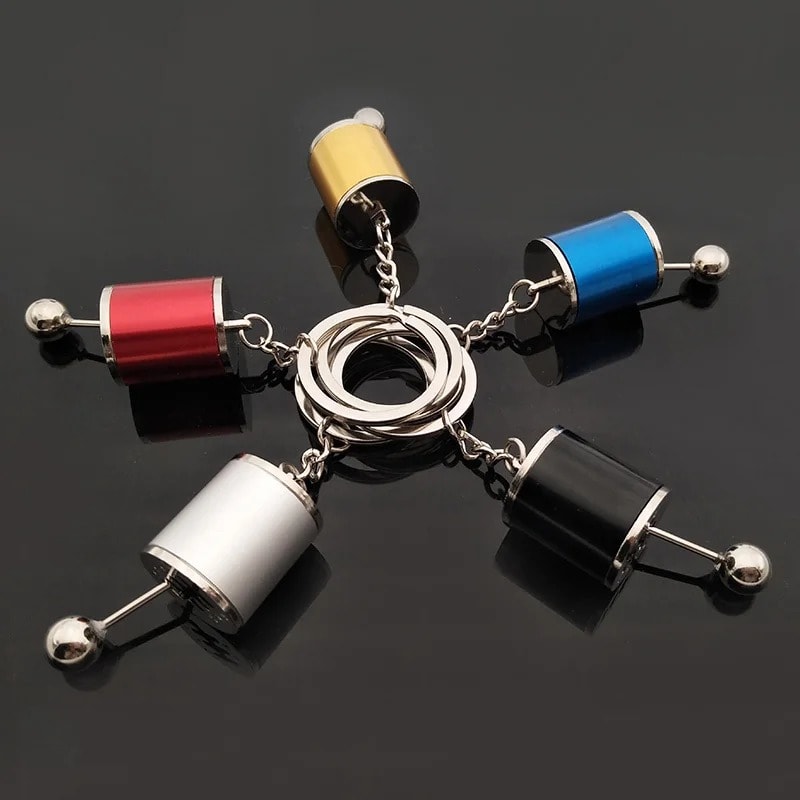 3D Gear Knob Keychain | Mini Manual Gear Shift Key Ring | Car Lover Metal Keychain Gift 8