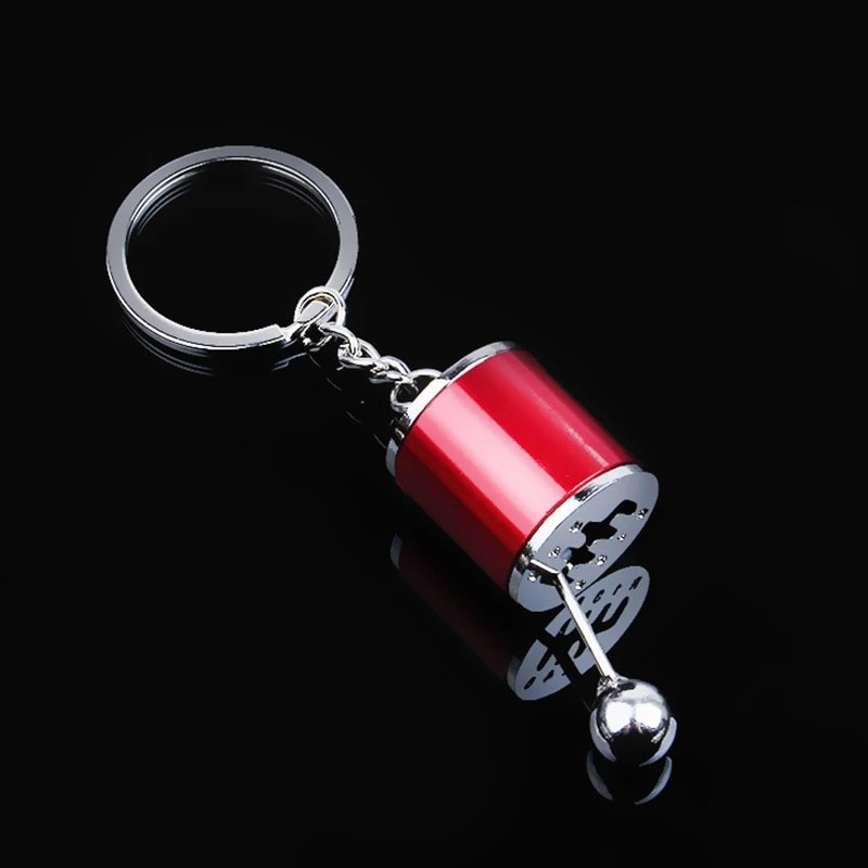 3D Gear Knob Keychain | Mini Manual Gear Shift Key Ring | Car Lover Metal Keychain Gift 10