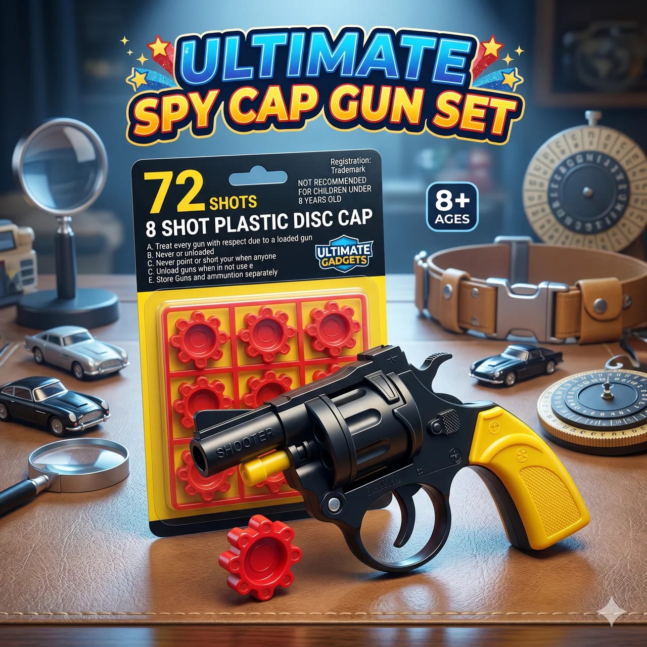 Thaa Thaa Fun Bullet Gun Set | 1 Toy Gun + 10 Soft Foam Bullet Pack | Safe Indoor & Outdoor Kids Toy 4