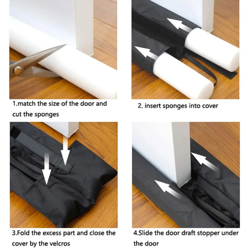 Door Stopper Set (2 Pieces) | Anti-Slip Rubber Door Wedges | Heavy-Duty Door Holder for Home & Office 6