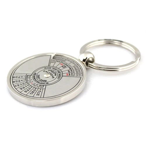 Premium Metal 50-Year Perpetual Calendar Keychain – Multipurpose Date Finder Keyring 3