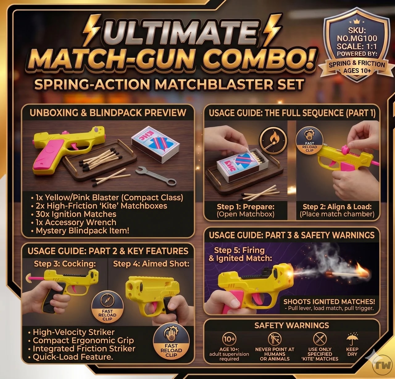Kids Adventure Role Play Toy – Creative Matchstick Style Playset for Boys & Girls 5