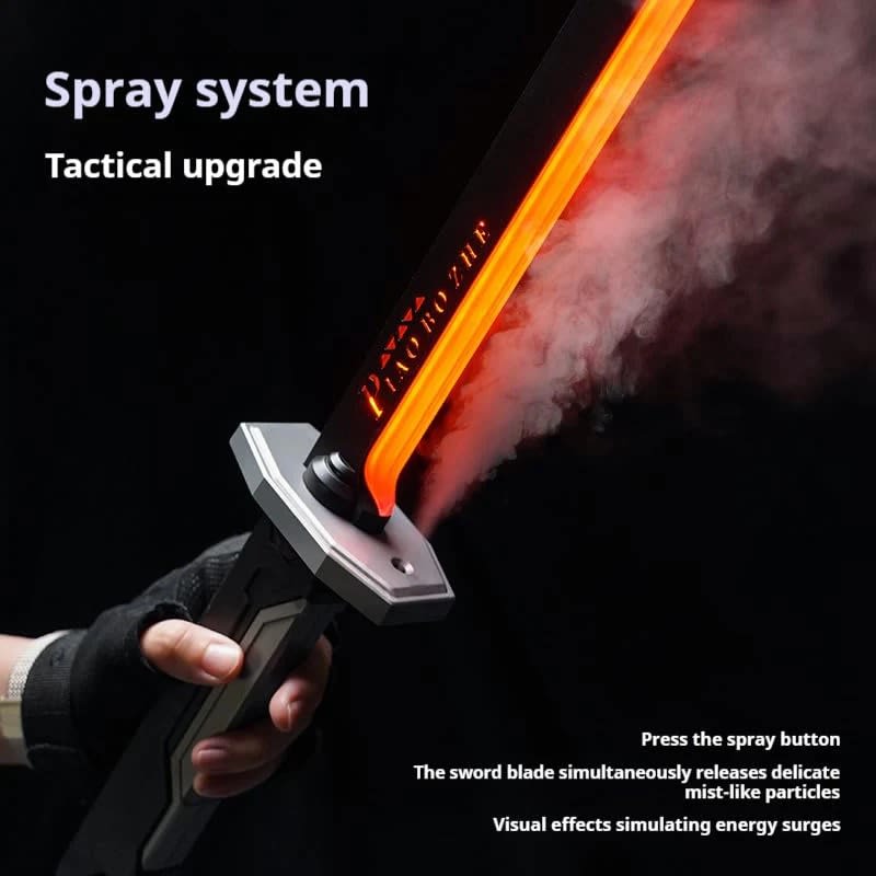 Electric Spark Blade Toy Sword with Smoke, LED Lights & Sound Effects for Kids