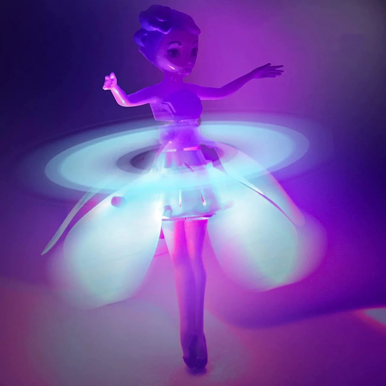 Magic Flying Fairy Princess Doll with LED Lights – Hand Sensor Hover Toy for Kids
