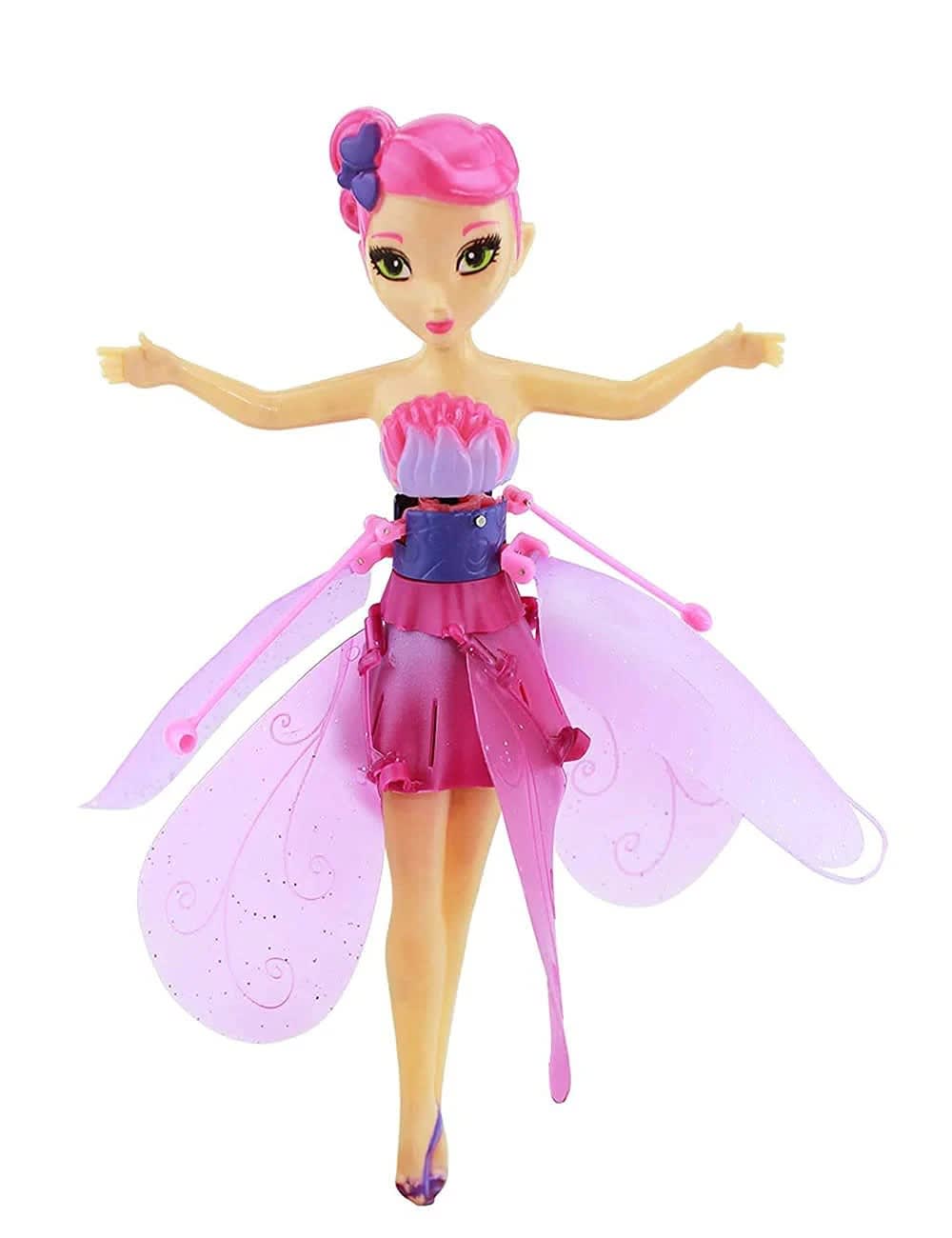 Magic Flying Fairy Princess Doll with LED Lights – Hand Sensor Hover Toy for Kids 3