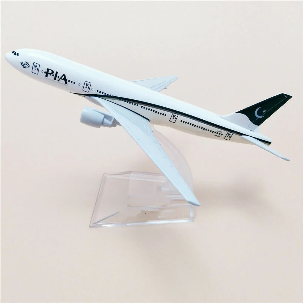 PIA Metal Airplane Toy – Die-Cast Pakistan International Airlines Model Aircraft for Kids & Collectors
