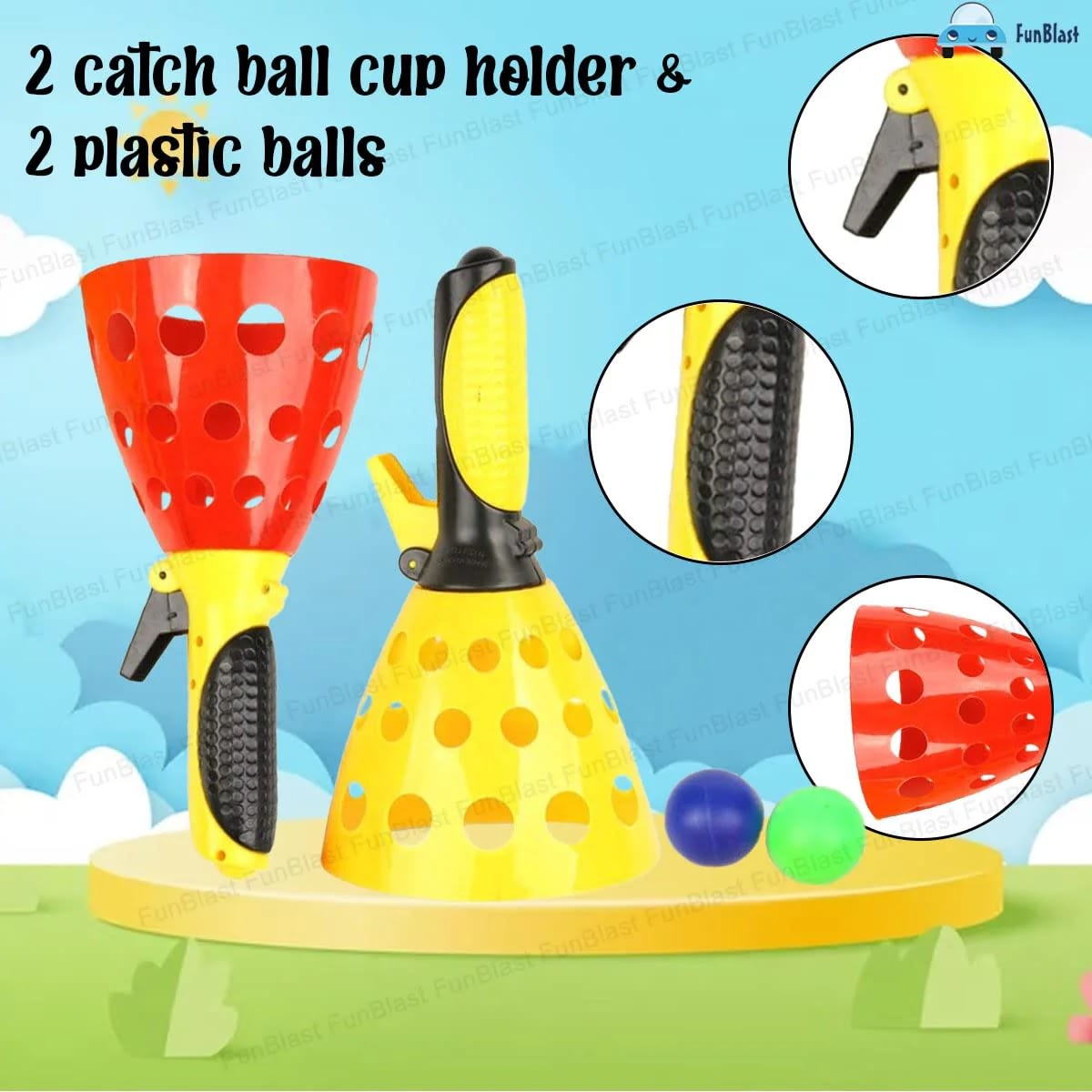 Active Fun Catch Game Launcher Set | Pop-Up Ball Catch Toy for Kids 5