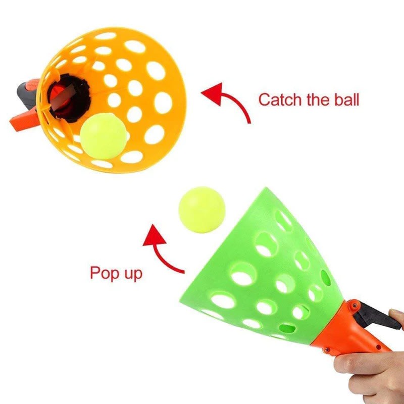 Active Fun Catch Game Launcher Set | Pop-Up Ball Catch Toy for Kids 9
