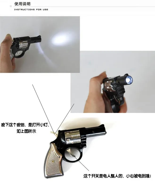 Electric Shock Prank Revolver Toy | Novelty Trick Gag Gift 2