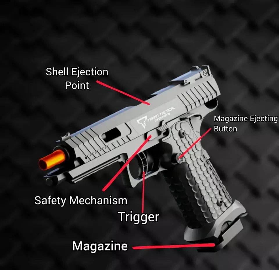 Soft Bullet Toy Pistol with Long-Range Shooting | Foam Dart Blaster for Kids 3