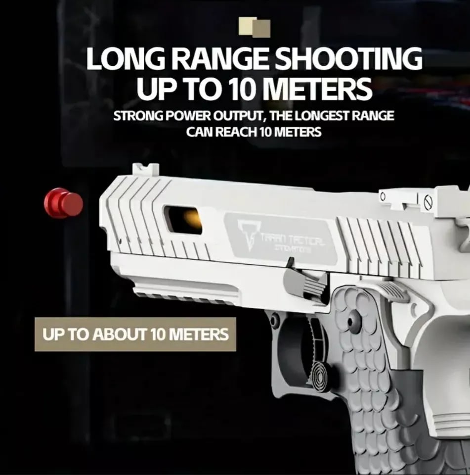 Soft Bullet Toy Pistol with Long-Range Shooting | Foam Dart Blaster for Kids 7