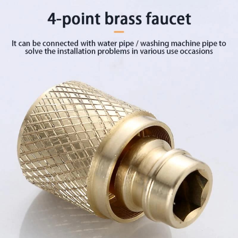 High Pressure Brass Garden Hose Spray Nozzle | Adjustable Water Spray Gun 2