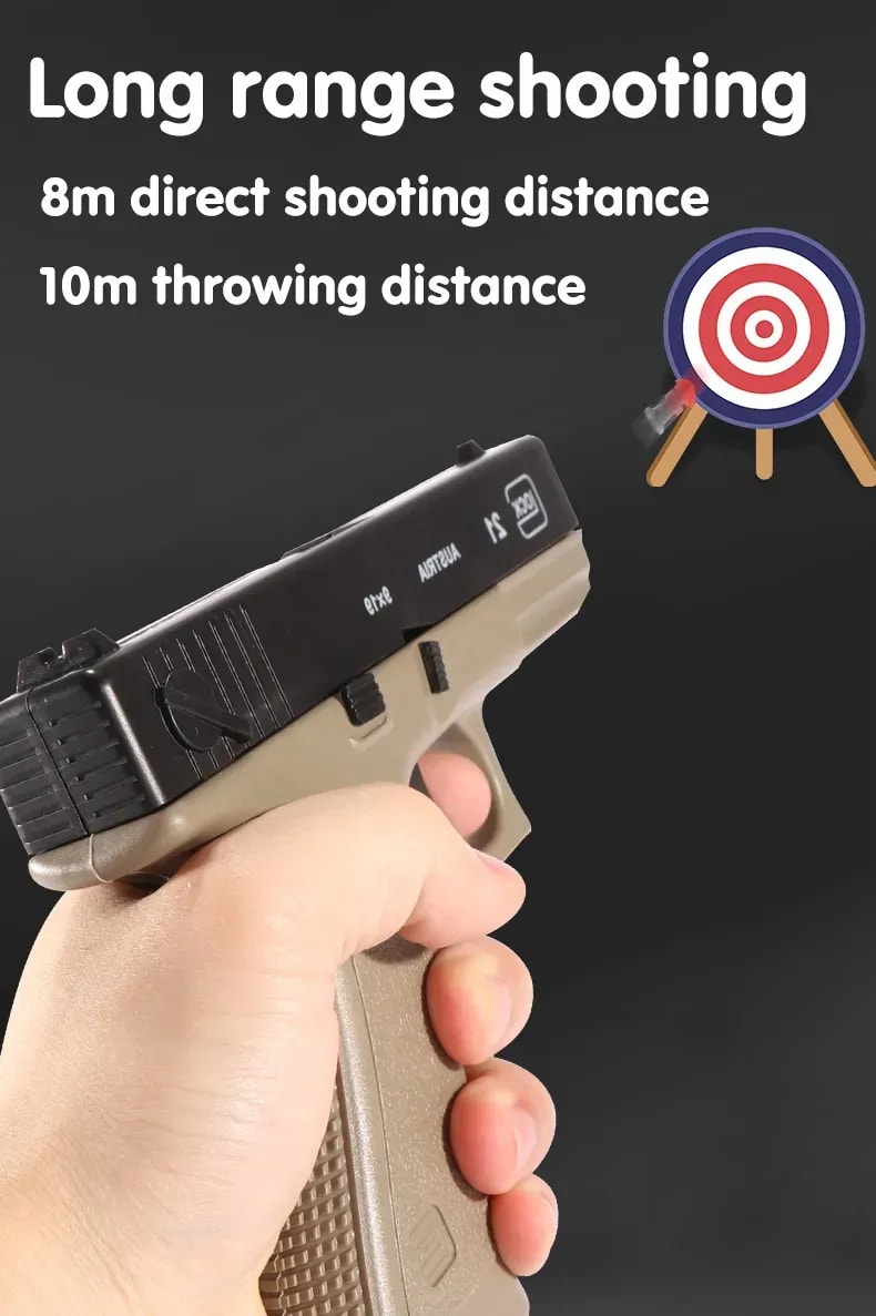 Toy Pistol with Soft Bullets & Magazine | Realistic Action Toy Gun for Kids 10