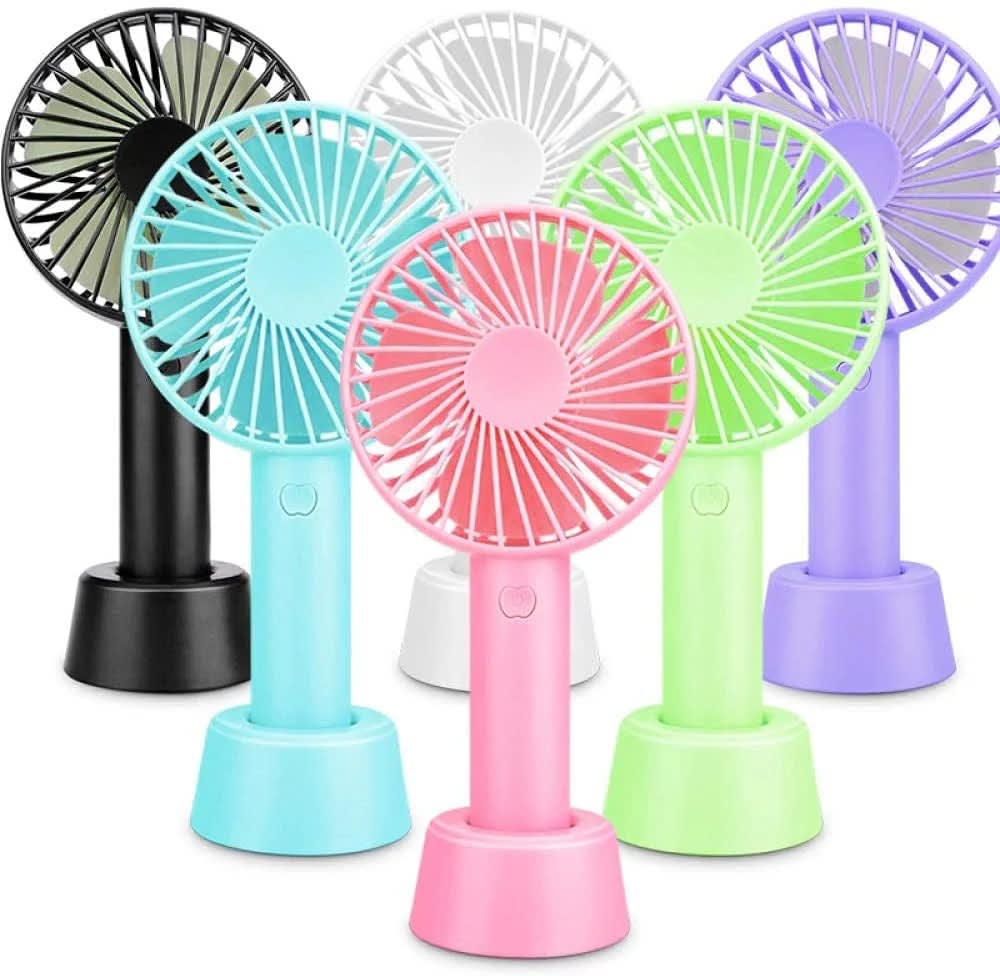 Portable USB Rechargeable Mini Handheld Fan | Quiet Personal Cooling Fan with Stand 8