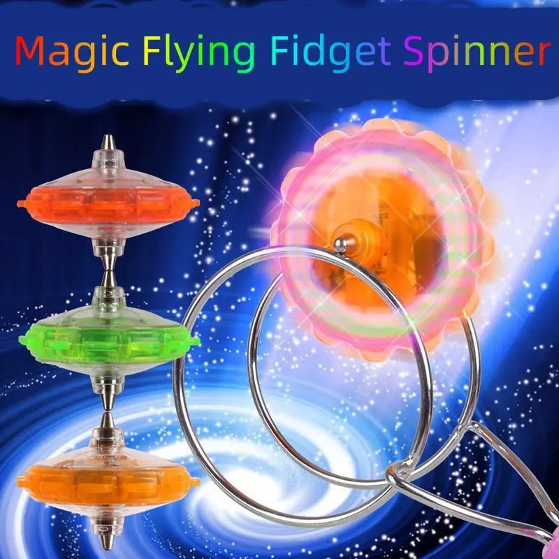 Magic Flying Fidget Spinner | LED Boomerang Flying Spinner Toy for Kids & Adults 9