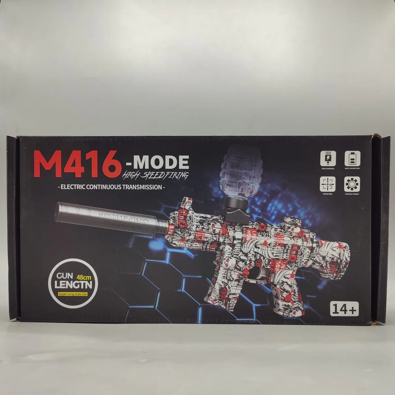 M416 Electric Gel Blaster Toy Gun | USB Rechargeable Automatic Water Bead Blaster