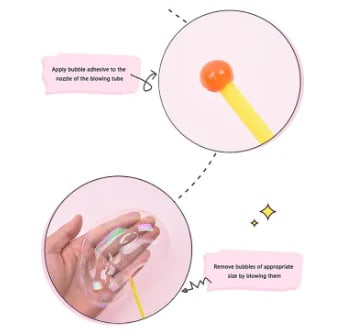 Magic Inflatable Bubble Ball – Reusable Blow-Up Bubble Balloon Toy for Kids 3