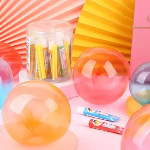 Magic Inflatable Bubble Ball – Reusable Blow-Up Bubble Balloon Toy for Kids 6