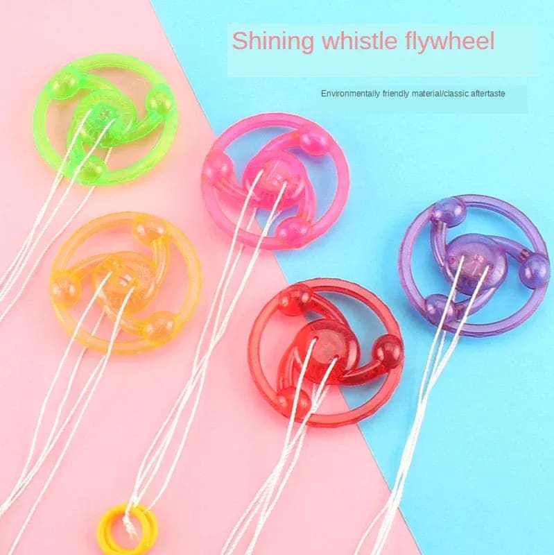 LED Flying Yoyo Spinner Toy – Pull String Light-Up Gyroscope Disc for Kids 3
