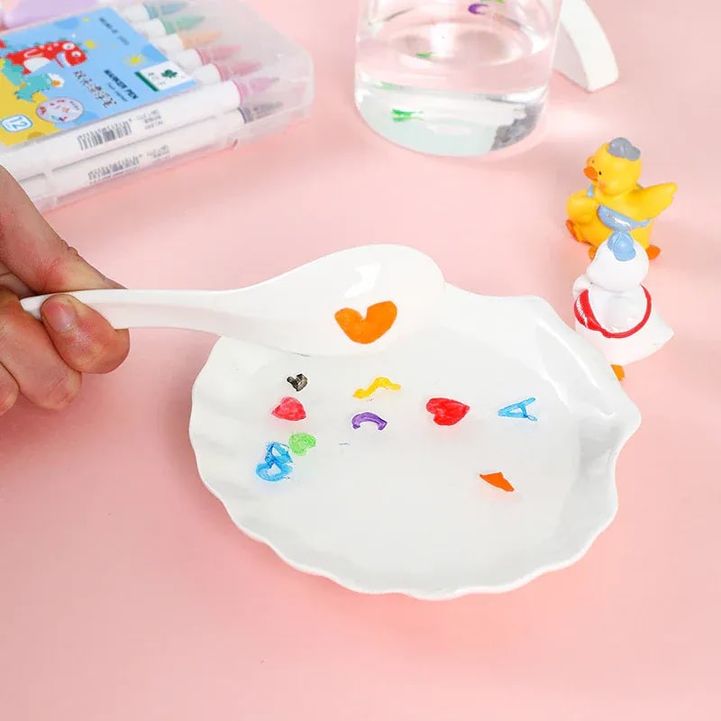 Magic Floating Water Drawing Pen Set – Reusable DIY Water Painting Marker Kit for Kids 7