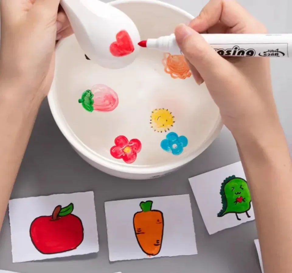 Magic Floating Water Drawing Pen Set – Reusable DIY Water Painting Marker Kit for Kids 10