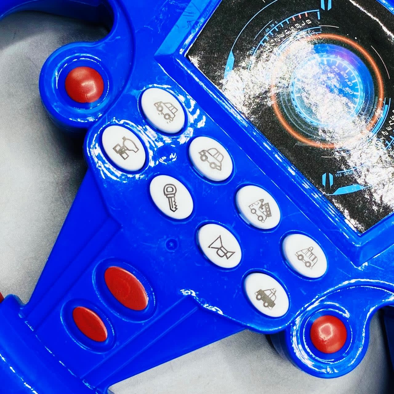 Papatoys Kids Musical Steering Wheel Toy with Lights, Sounds & Interactive Driving Buttons 6