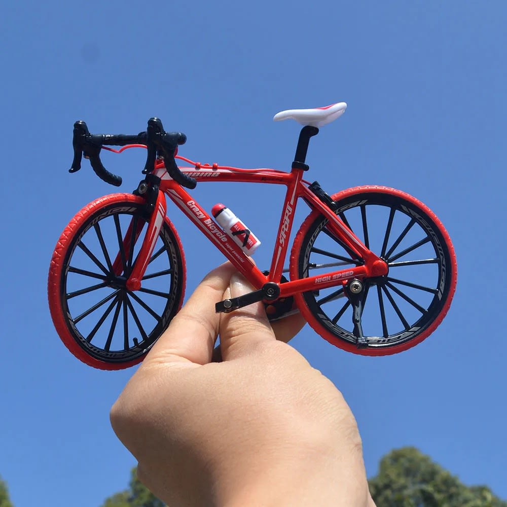 Mini Alloy Road Racing Bicycle Model – Die-Cast Collectible Bicycle Toy with Rotating Wheels | Desktop Display & Gift 10