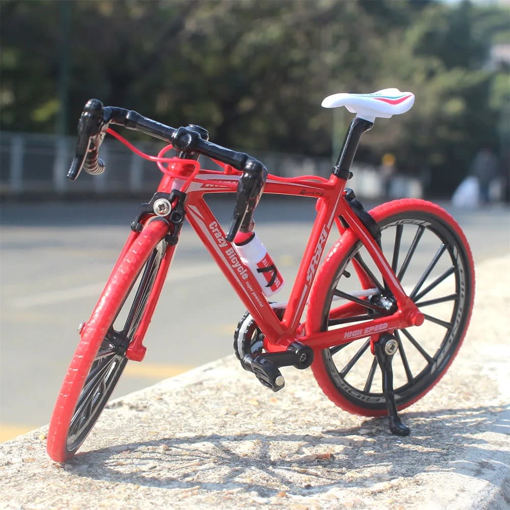 Mini Alloy Road Racing Bicycle Model – Die-Cast Collectible Bicycle Toy with Rotating Wheels | Desktop Display & Gift 11