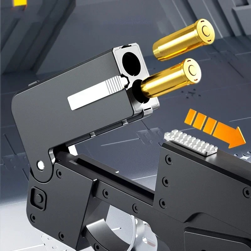 Toy Gun Phone Case – Interactive Bullet Launcher Mobile Case with Soft Foam Darts | Fun Novelty Gift alternate view