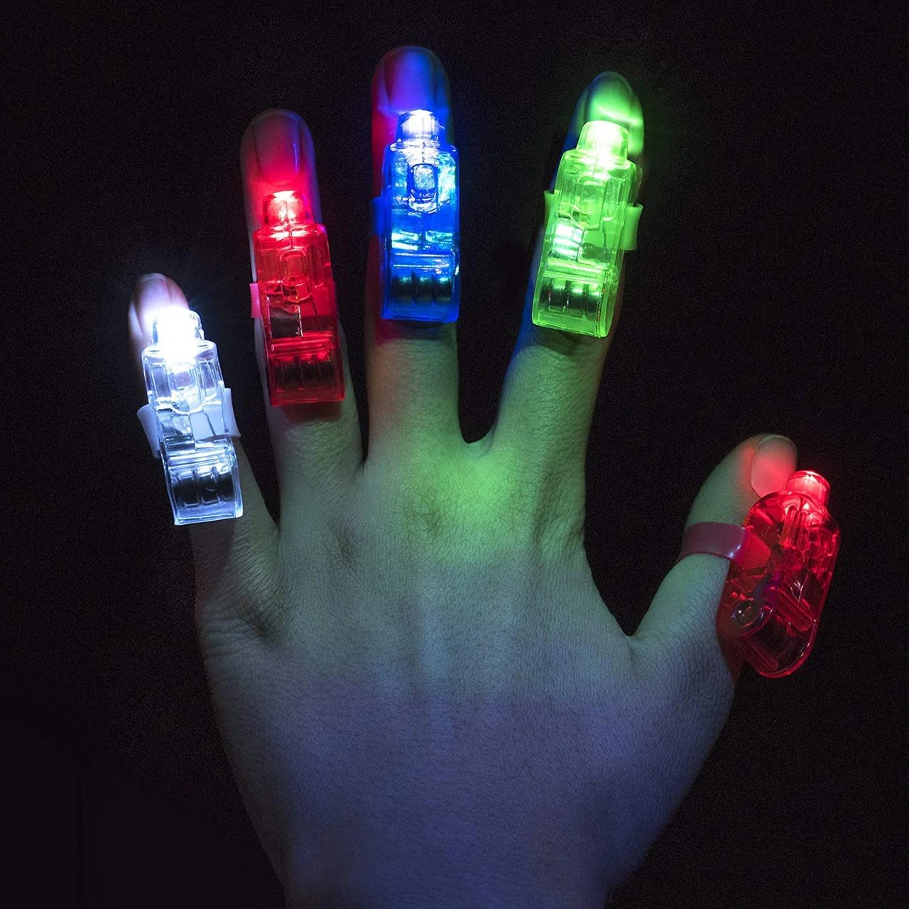 4 PCS LED Laser Finger Beams Light Toy – Colorful Flashing Finger Lights for Kids Party, Birthday & Festival Fun 5