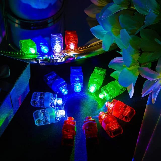 4 PCS LED Laser Finger Beams Light Toy – Colorful Flashing Finger Lights for Kids Party, Birthday & Festival Fun 8
