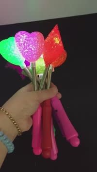 LED Flashing Magic Wand Toy – Star & Heart Light Stick for Kids | Colorful Glowing Party Wand