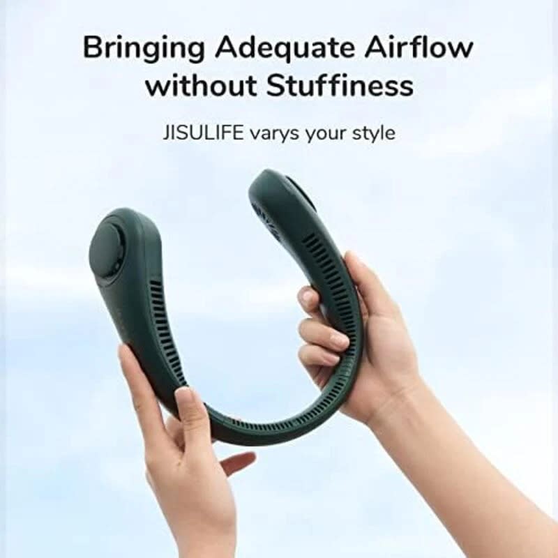 Portable Rechargeable Neck Fan – Hands-Free 360° Cooling Fan | USB Rechargeable Personal Air Cooler 4