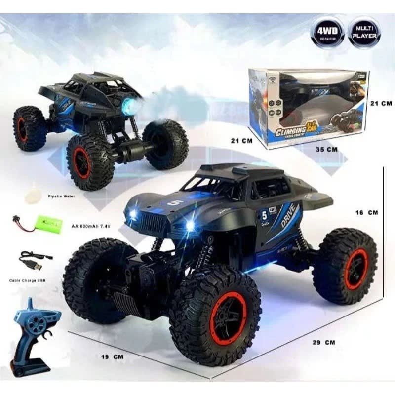 2.4GHz RC Rock Crawler Spray Stunt Car – Alloy Off-Road Monster Truck with Water Mist & LED Lights alternate view