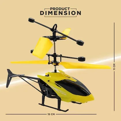 2-in-1 RC Induction Flying Helicopter – USB Rechargeable Infrared Sensor Helicopter with Remote Control 3