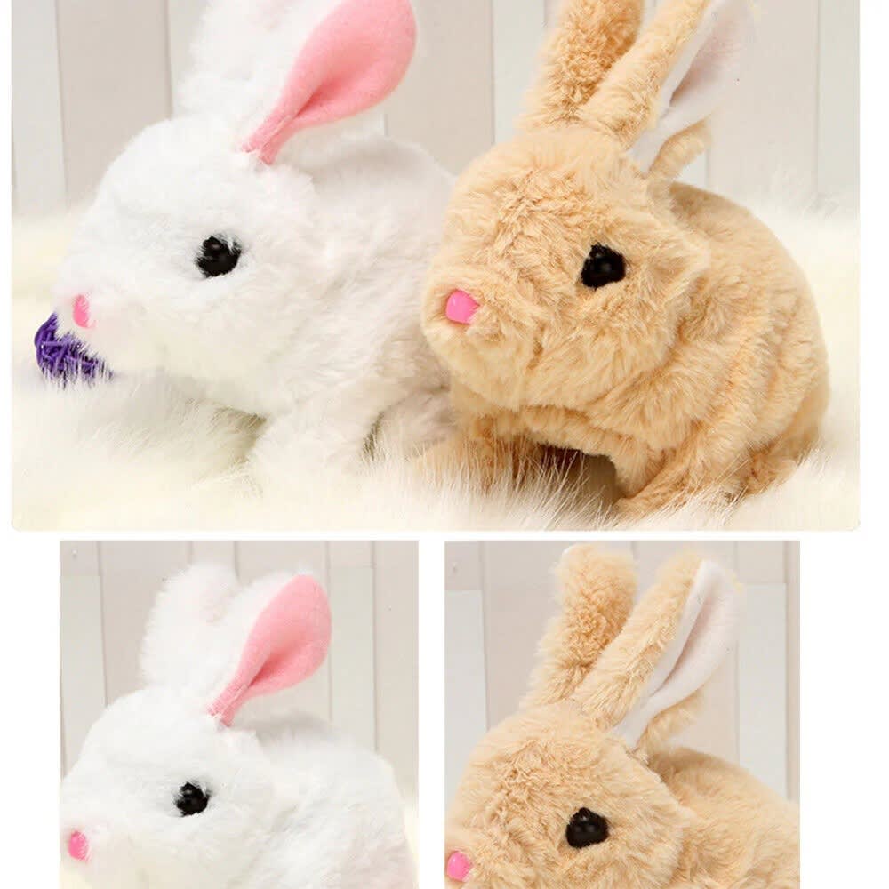 Cute Walking Bunny Rabbit Plush Toy – Soft Electric Hopping Bunny with Sound | Interactive Kids Toy 2