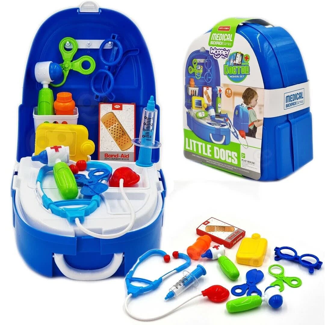 Kids Doctor Medical Backpack Play Set – 18 PCS Pretend Doctor Kit with Carry Backpack | Educational Role Play Toy 4