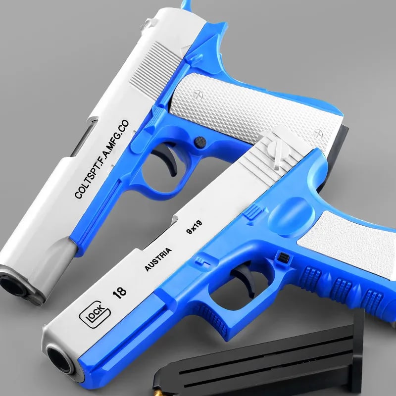 Shell Ejecting Soft Bullet Toy Pistol – Foam Dart Blaster with Magazine & Ejecting Shells | Action Toy 3