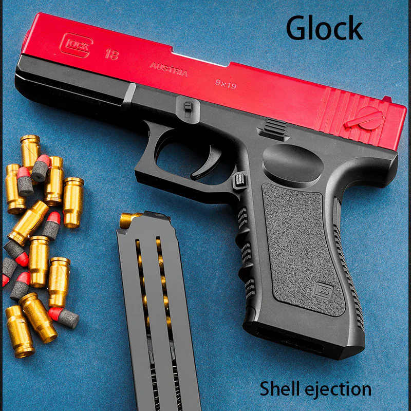 Shell Ejecting Soft Bullet Toy Pistol – Foam Dart Blaster with Magazine & Ejecting Shells | Action Toy 4