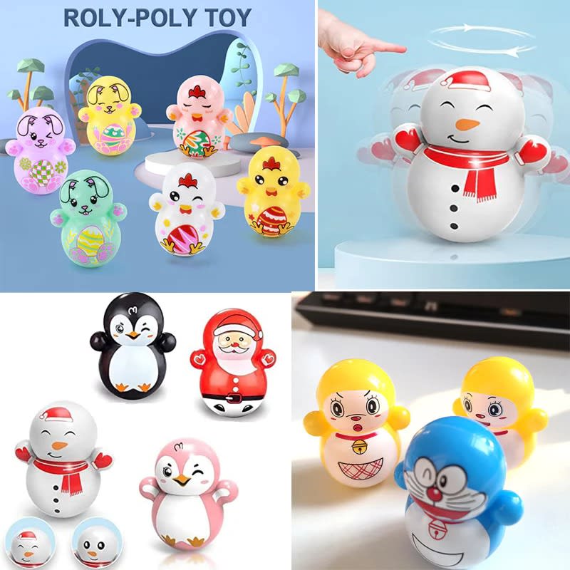 Cute Little Tumbling Toy – Interactive Tumbler Doll for Babies | Educational Balance Toy | PapaToys 3