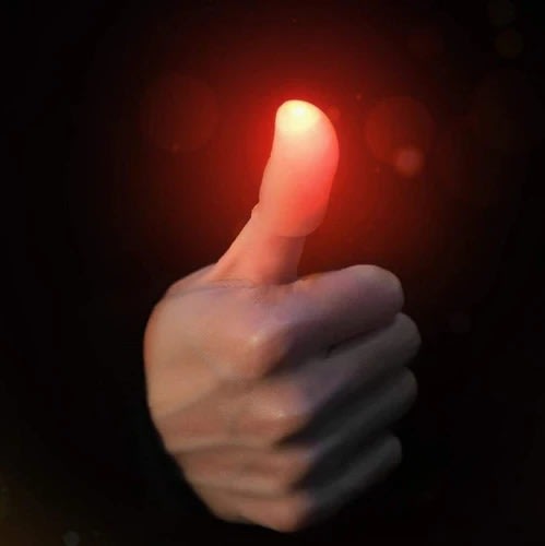 Magic Finger Light LED – 1 Pair Colorful Flashing Finger Lights for Kids Party & Festival | PapaToys