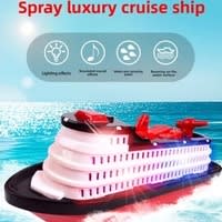 Spray Luxury Cruise Ship Toy Boat with Lights & Sound – Electric Water Mist Ship for Kids | PapaToys