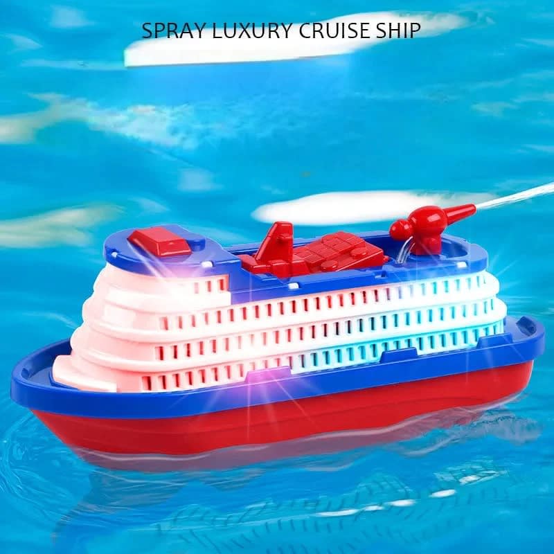 Spray Luxury Cruise Ship Toy Boat with Lights & Sound – Electric Water Mist Ship for Kids | PapaToys 5