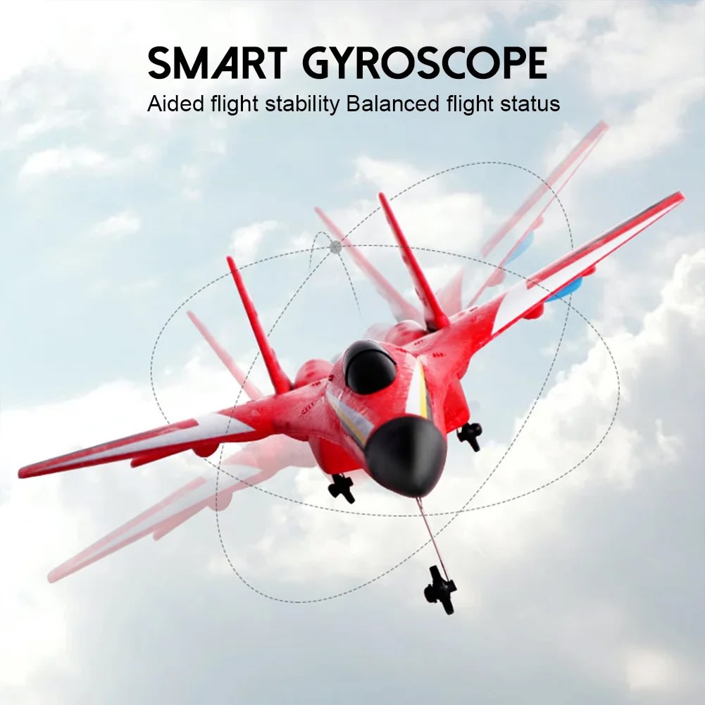 HW-33 / SU-35 RC Fixed Wing Airplane Glider – 2.4GHz Remote Control Aircraft with LED Lights | USB Rechargeable | PapaToys 9
